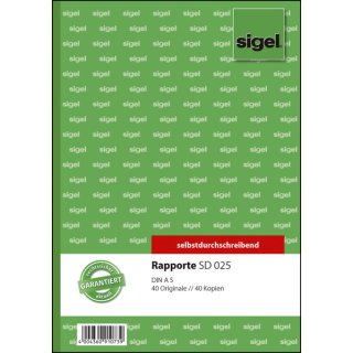 Rapporte - A5, 1. und 2. Blatt bedruckt, SD, MP, 2 x 40 Blatt