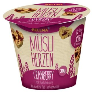 Kekse Müsliherzen Cranberry 30 g