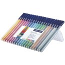 Fasermaler triplus® color 323 - ca. 1,0 mm, aufstellbare Box, 20 Farben