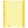 Trennbl&auml;tter, farbiger Rahmendruck - A4 &Uuml;berbreite, gelb, 100 St&uuml;ck