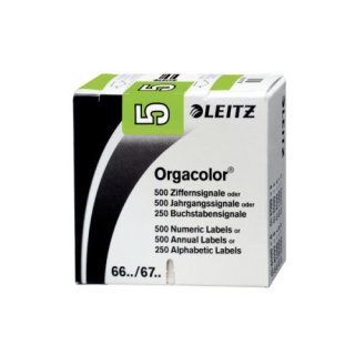 Leitz Orgacolor® Ziffernsignal 5, 500 Stück, grün