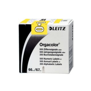 Leitz Orgacolor® Buchstabensignal O, 250 Stück, gelb