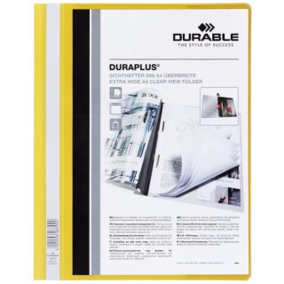 Angebotshefter DURAPLUS®, strapazierfähige Folie, A4+, gelb