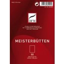 Briefkarte Meisterbütten - A6 hoch, 50 Stück
