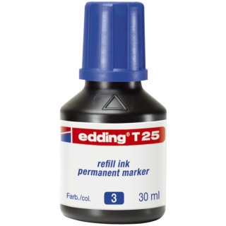 T 25 Nachfülltusche für Permanentmarker, 30 ml, blau