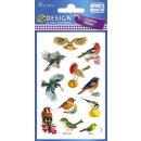Z-Design 55713, Deko Sticker, Vögel, 3 Bogen/33 Sticker