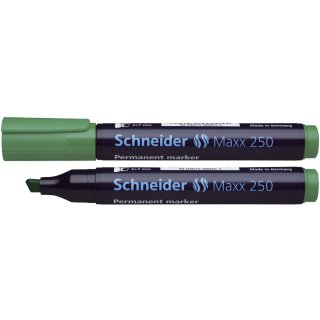 Schneider Permanentmarker Maxx 250, nachfüllbar, 2+7 mm, grün