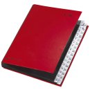 Pultordner Color-Einband - Tabe 1 - 31, 32 Fächer, rot