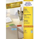 Avery Zweckform® 3453 Farbige Etiketten, 105 x 37 mm,...