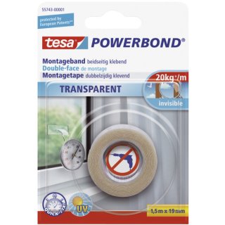 Tesa® Montageklebeband - Powerbond® Transparent