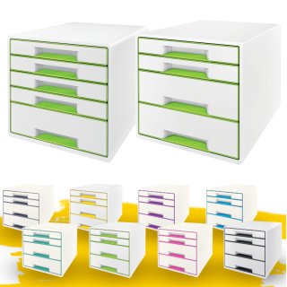 Leitz Schubladenbox WOW CUBE (A4/C4) in verschiedenen Varianten