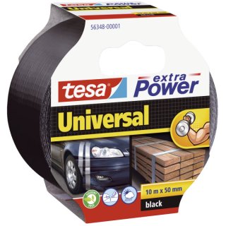 Gewebeklebeband extra Power Universal, 10 m x 50 mm, schwarz