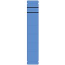 Ordner Rückenschilder - schmal/lang, 10 Stück, blau