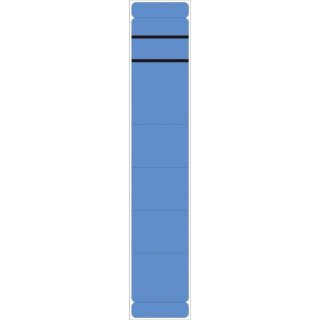 Ordner Rückenschilder - schmal/kurz, 10 Stück, blau