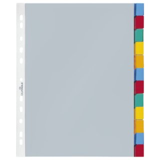 Hüllenregister - Folie, blanko, transparent, A4, 12 Blatt