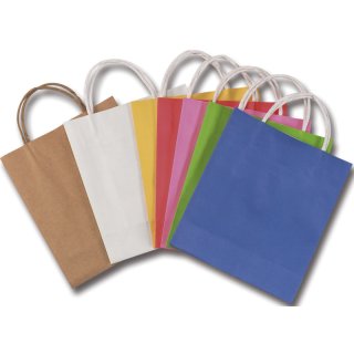 Geschenktragetasche - 12 x 5,5 x 15 cm, 20 Stück, weiß