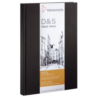 Skizzenbuch D&S - A4, 140 g/qm, 80 Blatt, HF=Hochformat
