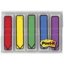 Index Pfeile im Etui-Spender-11,9x43,2 mm,Grfarben: rot,blau,gelb,grün,lila