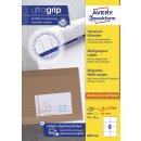 Avery Zweckform® 3427-200 Universal-Etiketten, 105 x 74 mm, Geeignet für Deutsche Post INTERNETMARKE, 200 Blatt/1.600 Etiketten, weiß