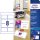 Avery Zweckform&reg; C32028-10 Premium Visitenkarten, 85 x 54 mm, Inkjet-Spezialbeschichtung beidseitig - gl&auml;nzend, 10 Blatt/80 St&uuml;ck