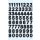 3781 Zahlen-Etiketten-0-9,9,5 mm,schwarz,selbstklebend,wetterfest,120 Etiketten