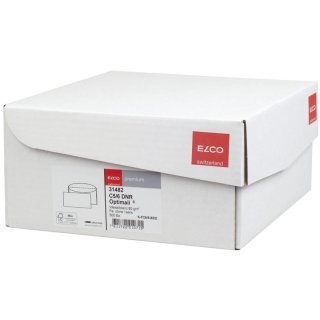 Briefhülle 80g C5/6 500ST weiß ELCO 31482 Office Box Nassklebung