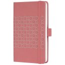 Sigel Modisch Notizbuch Jolie® - ca. A6, liniert, 174 Seiten, salmon pink, Hardcover