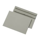 Briefumschlag C6, grau, selbstklebend, ohne Fenster, 75 g/m²
