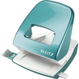 Leitz Bürolocher NeXXt, Metall, 30 Blatt, Blisterverpackung, eisblau