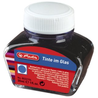 Herlitz Tinte - 30 ml Glasflacon, blau