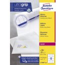 Avery Zweckform® L7164-100 Adress-Etiketten (A4, 1.200 Stück, 63,5 x 72 mm) 100 Blatt weiß