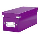 Leitz Archivbox WOW Click & Store - CD, violett