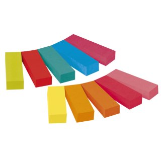 Haftstreifen Page Marker schmal, 12,7x 44,4mm, farbig sortiert, 10 x 50 Blatt