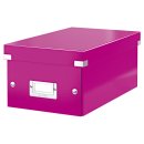 Leitz Archivbox WOW Click & Store - DVD, pink