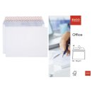 Briefumschlag Office-B4, hochweiß, haftklebend, ohne Fenster, 80 g/qm, 10 Stück