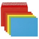 Briefumschlag Color - C6, Kleinpackung 20 Stück, 5 Farben sortiert, haftklebend
