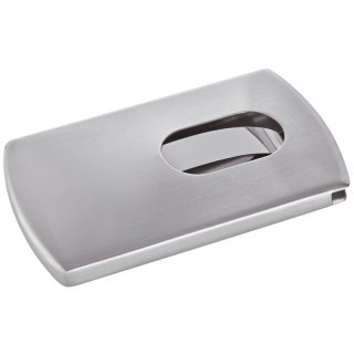 Visitenkarten-Etui Snap - silber