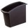 Papierkorb MONDO,18 Liter, rechteckig, ergonomisch schlank, schwarz