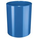 Papierkorb i-Line - 13 Liter, hochglänzend, rund, New Colours blau
