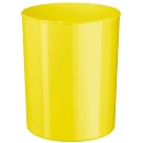 Papierkorb i-Line - 13 Liter, hochglänzend, rund, New Colours gelb