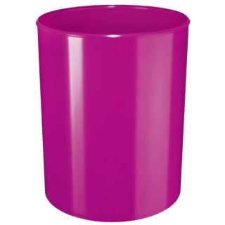 Papierkorb i-Line - 13 Liter, hochglänzend, rund, New Colours pink