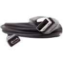 USB Kabel für Smartphones/Tablets - USB 2.0 A auf USB Micro B - 1,2m schwarz