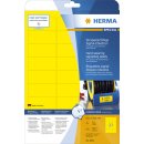 Herma 8031 Signal-Etiketten strapazierfähig A4 63,5x29,6 mm gelb stark haftend Folie matt wetterfest 675 St.