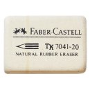 Faber-Castell Kautschuk-Radierer 7041-20, Kautschuk, 20 Radierer im Karton
