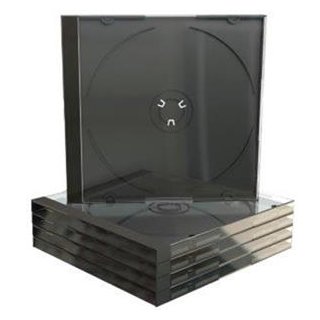 CD Jewelcase 1Disc Black (100) MediaRange Leerhüllen, Kapazität: LEER