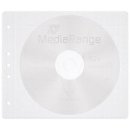 CD/DVD Fleecesleeves White (50) MediaRange Leerhüllen