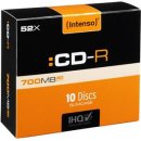 CD-R 80/700 52x SC (10) INTENSO 1001622, Kapazität: 700MB