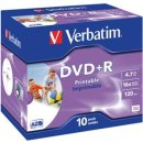 DVD+R 4,7GB 16x IW JC(10) Verbatim DVD+R, Kapazität:...