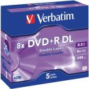 DVD+R DL 8,5GB 8x JC(5) Verbatim DVD DL, Kapazität:...
