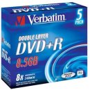 DVD+R DL 8,5GB 8x JC(5) Verbatim DVD DL, Kapazität: 8,5GB